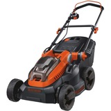 BLACK+DECKER CLM3820L2 Skubbe plæneklipper Batteri Sort, Orange Sort/Orange, Skubbe plæneklipper, 600 m², 38 cm, 3 cm, 8 cm, Roterende knive