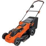 BLACK+DECKER CLMA4820L2 Skubbe plæneklipper Sort, Orange Batteridrevet Orange/Sort, Skubbe plæneklipper, 48 cm, 3,8 cm, 10 cm, 600 m², 50 L