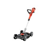 BLACK+DECKER DA 18V Li-On 3-IN-1 Strimmer , Græs trimmer Orange/Sort, inkls. hjul, 1 akku og oplader
