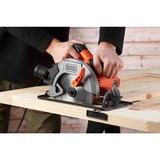 BLACK+DECKER Håndcirkelsav CS1550, Rundsav Orange/Sort