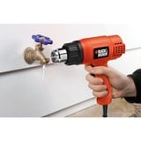 BLACK+DECKER KX1650 740l/min 1750W Rød elektrisk varmepistol, Varm luft blæser Orange, 740 l/min, 460 - 600 °C, 570 l/min, Rød, Strøm, 1750 W