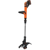 BLACK+DECKER STC1840EPC-QW Batteridrevet inkl. akku og oplader, Græs trimmer Orange/Sort, 30 cm, Nylonlinje, 1,5 mm, 7200 rpm, Sort, Orange, 96 dB