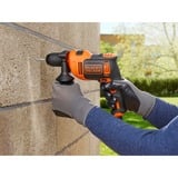 BLACK+DECKER Slagboremaskine BEH710-QS Orange/Sort