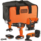 BLACK+DECKER Slagborer skruemaskine Orange/Sort