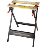 BLACK+DECKER WM301 Arbejdsbænke Sort/Brown, Bamboo, Stål, Sort, 341 mm, 760 mm