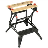BLACK+DECKER WM536 Arbejdsbænke Sort/Brown, Stål, Træ, Sort, 384 mm