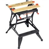 BLACK+DECKER WM550 Arbejdsbænke Sort/Brown, Stål, Træ, Sort, 472 mm