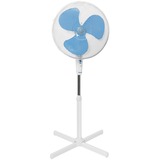 Bestron ASV45W ventilator Blå, Hvid, Blæser Hvid/Blå, Husholdning ventilator, Blå, Hvid, Gulv, 45 cm, 75°, 1020 - 1220 mm