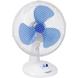 Bestron DDF27W ventilator Blå, Hvid, Blæser Hvid/Blå, Husholdning ventilator, Blå, Hvid, Bord, 27 cm, 75°, Knapper