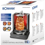 Bomann DVG 3006 CB Grill Bordplade Elektrisk 1400 W Sort, 1400 W, Grill, Elektrisk, Bordplade, 220 - 240 V, 50/60 Hz