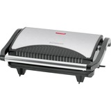 Bomann MG 2251 CB Contact Grills, Kontaktgrill rustfrit stål/Sort, Sort, Rustfrit Stål, Rustfrit Stål, Rektangulær, Stegeplade, 230 x 145 mm, Fastlåsningslåg