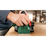 Bosch 06032A4000 Sort, Grøn, Rød 19500 rpm 550 W, Elektrisk høvl Grøn/Sort, Sort, Grøn, Rød, 19500 rpm, 1,5 mm, 8,2 cm, 8 mm, 4,5 m/s²