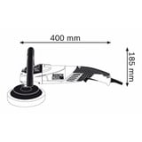 Bosch 0 601 389 000 transportabel slibemaskine Rystepudser 3000 rpm 1400 W, Polermaskine Blå, Rystepudser, 3000 rpm, Vekselstrøm, 1400 W, 800 W, 440 mm