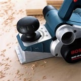 Bosch 0 601 59A 760 elektrisk høvl Sort, Blå, Sølv 14000 rpm 850 W Blå/Sort, Sort, Blå, Sølv, 14000 rpm, 8,2 cm, 2,4 cm, 5,5 m/s², Vekselstrøm