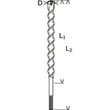 Bosch 2 608 586 774 borehoved 1 stk, Boremaskine Borehammer, 2,2 cm, 1320 mm, 120 cm, SDS Max, Rustfrit stål