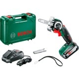 Bosch AdvancedCut 18 7000 rpm Sort, Grøn, Rød, Sølv, Motorsav Grøn/Sort, 7000 rpm, 6,5 cm, 7000 m/s, Sort, Grøn, Rød, Sølv, Batteri, 2,5 At
