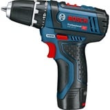 Bosch Akku-Bohrschrauber 12 V Li-Ion 1300 rpm Sort, Blå, Rød, Bore-/ skruemaskine Blå/Sort, Skruemaskine, Pistolhåndtag, Sort, Blå, Rød, 1300 rpm, 400 rpm, 1300 rpm