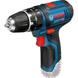 Bosch Batteridrevet bore-/skruemaskine GSB 12V-15 Professional (uden batteri og oplader), Slagborer skruemaskine Blå/Sort, Slagnøgle, Pistolhåndtag, Sort, Blå, Overophedning, Overbelastning, 1300 rpm, 380 rpm