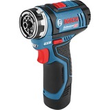 Bosch Bore-/skruemaskine 0 601 9F6 000 GSR 12V-15 FC Professional, Skruetrækker Blå/Sort, Inkls. akku, oplader, L-boxx mm.