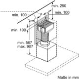 Bosch DWZ1CX1I6 emhætte tilbehør Emhætte, genbrugssæt, Konvertering sæt Emhætte, genbrugssæt, Sort, Gul, 5 dB, 100 m³/t, 1 stk