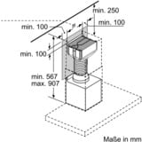 Bosch DWZ1CX1I6 emhætte tilbehør Emhætte, genbrugssæt, Konvertering sæt Emhætte, genbrugssæt, Sort, Gul, 5 dB, 100 m³/t, 1 stk