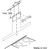 Bosch DWZ1CX1I6 emhætte tilbehør Emhætte, genbrugssæt, Konvertering sæt Emhætte, genbrugssæt, Sort, Gul, 5 dB, 100 m³/t, 1 stk