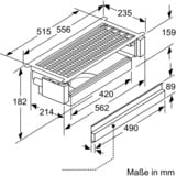 Bosch DWZ1IX1C6 emhætte tilbehør Emhætte, genbrugssæt, Konvertering sæt Sølv, Emhætte, genbrugssæt, Sølv, 5 dB, 100 m³/t