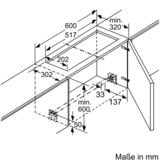 Bosch DWZ1IX1C6 emhætte tilbehør Emhætte, genbrugssæt, Konvertering sæt Sølv, Emhætte, genbrugssæt, Sølv, 5 dB, 100 m³/t