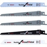 Bosch F016800307 stiksav, rullesav & sabelsavklinge Saber savklinge 5 stk, Savklinge sæt Saber savklinge, Metal, Gipsplade, Træ, 5 stk