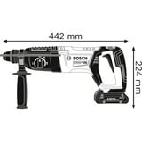 Bosch GBH 18V-26 D Professional 425 W 890 rpm SDS-plus, Borehammer Blå/Sort, SDS-plus, Sort, Blå, 2,6 cm, 890 rpm, 890 rpm, 2,5 J