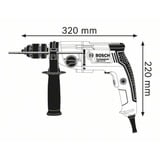 Bosch GBM 13-2 RE 1750 rpm Nøgle 2,4 kg Sort, Blå, Grå, Boremaskine Blå/Sort, Nøgle, Sort, Blå, Grå, 1750 rpm, 3,2 cm, 1,3 cm, 1000 rpm