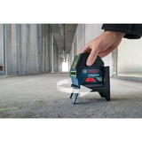 Bosch GCL 2-15 G Linje-/punktniveau 10 m 500-540 nm (< 10 mW), Kryds- & linjelaser Blå/Sort, 10 m, 0,3 mm/m, 4°, 15 m, Horisontal/vertikal, Grøn