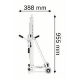 Bosch GCR 350 Professional Boremaskinestativ, Mount Blå, Boremaskinestativ, 58 cm, Blå, Sølv, 95,5 cm, 12,6 kg