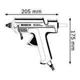 Bosch GKP 200 CE Varm limpistol Blå 500 W, varm lim pistol Blå, Varm limpistol, Blå, 30 g/min, 4 sek./side, 1,1 cm, 20 cm