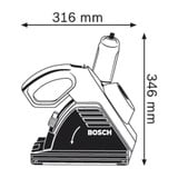 Bosch GNF 35 CA 15 cm 9300 rpm 1400 W, Værktøj Blå, Overbelastning, Sort, Blå, 15 cm, 9300 rpm, 3,5 cm, 3 mm