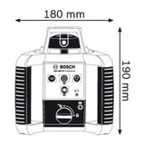 Bosch GRL 300 HV Professional Rotationsniveau 300 m 635 nm (< 1 mW), Roterende laser Blå, 300 m, 0,1 mm/m, 5°, 600 rpm, Rød, 3R