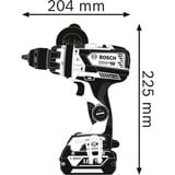 Bosch GSB 18V-110 C 2100 rpm Nøglefri 1,9 kg Sort, Blå, Slagborer skruemaskine Blå/Sort, Pistolgreb boremaskine, Nøglefri, Sort, Blå, 1,3 cm, 2100 rpm, 1,5 mm
