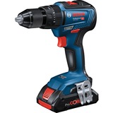 Bosch GSB 18V-55 PROFESSIONAL 1800 rpm Nøglefri 1,1 kg Sort, Blå, Rød, Slagborer skruemaskine Blå/Sort, Pistolgreb boremaskine, Nøglefri, Børstefri, Sort, Blå, Rød, 1,3 cm, 1800 rpm