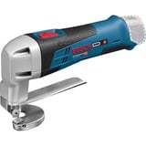 Bosch GSC 10.8 V-LI 3600 spm, Tin snips Blå/Sort, Deep discharge, Overophedning, Overbelastning, Sort, Blå, 3600 spm, 3,5 m/s², Batteri, Lithium-Ion (Li-Ion)