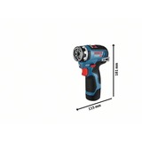 Bosch GSR 12V-35 FC Professional 1750 rpm 590 g, Bore-/ skruemaskine Blå/Sort, Pistolgreb boremaskine, 1 cm, 1750 rpm, 3,2 cm, 1 cm, 0,8 mm