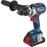 Bosch GSR 18V-110 C 2100 rpm Nøglefri 1,8 kg Sort, Blå, Bore-/ skruemaskine Blå/Sort, Pistolgreb boremaskine, Nøglefri, Sort, Blå, 1,3 cm, 2100 rpm, 1,5 mm