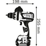 Bosch GSR 18V-110 C 2100 rpm Nøglefri 1,8 kg Sort, Blå, Bore-/ skruemaskine Blå/Sort, Pistolgreb boremaskine, Nøglefri, Sort, Blå, 1,3 cm, 2100 rpm, 1,5 mm
