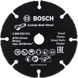 Bosch GWS 12V-76 Professional vinkelsliber 7,6 cm 19500 rpm 700 g Blå/Sort, 19500 rpm, 7,6 cm, Batteri, 3 At, 700 g
