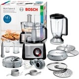 Bosch MC812M865 foodprocessor 1250 W 3,9 L Sort, Rustfrit stål Sort/børstet rustfrit stål, 3,9 L, Sort, Rustfrit stål, Dreje, Slå, Blande, Hakke, Skære, Mikse, Puré, CE, EAC, VDE, Plast