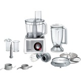 Bosch MC812S814 foodprocessor 1250 W 3,9 L Rustfrit stål, Hvid Hvid/børstet rustfrit stål, 3,9 L, Rustfrit stål, Hvid, Dreje, CE, EAC, VDE, Plast, 1250 W