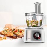 Bosch MC812S814 foodprocessor 1250 W 3,9 L Rustfrit stål, Hvid Hvid/børstet rustfrit stål, 3,9 L, Rustfrit stål, Hvid, Dreje, CE, EAC, VDE, Plast, 1250 W