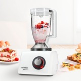 Bosch MC812W501 foodprocessor 1000 W 3,9 L Hvid Indbyggede vægte Hvid, 3,9 L, Hvid, Dreje, Slå, Blande, Hakke, Skære, Mikse, Puré, 1,5 L, CE, EAC, VDE