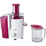 Bosch MES25C0 citruspresser og juicemaskine Frugtpresser Kirsebær, Transparent, Hvid 700 W, Saftpresser Hvid/Pink, Frugtpresser, Kirsebær, Transparent, Hvid, Trin, 2 L, 1,25 L, 1,25 L