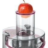 Bosch MES25C0 citruspresser og juicemaskine Frugtpresser Kirsebær, Transparent, Hvid 700 W, Saftpresser Hvid/Pink, Frugtpresser, Kirsebær, Transparent, Hvid, Trin, 2 L, 1,25 L, 1,25 L