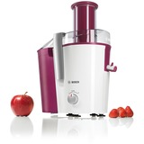 Bosch MES25C0 citruspresser og juicemaskine Frugtpresser Kirsebær, Transparent, Hvid 700 W, Saftpresser Hvid/Pink, Frugtpresser, Kirsebær, Transparent, Hvid, Trin, 2 L, 1,25 L, 1,25 L